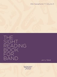 The Sight-Reading Book for Band, Vol. 3 Alto Sax 1 band method book cover